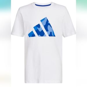 adidas Boys' Short Sleeve Cotton Bos Ghost Logo T-shirt size S (8)